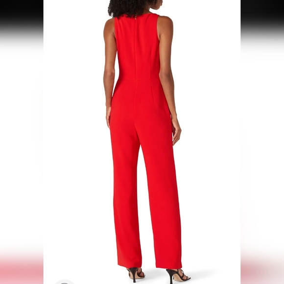 Trina Turk Hedy Red Jumpsuit Size 8 - Picture 3 of 6